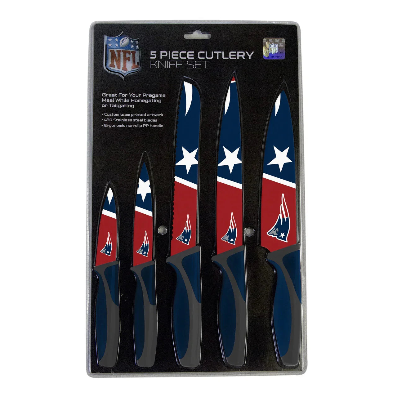 New England Patriots Knife Set - Kitchen - 5 Pack (CDG) - 757 Sports Collectibles
