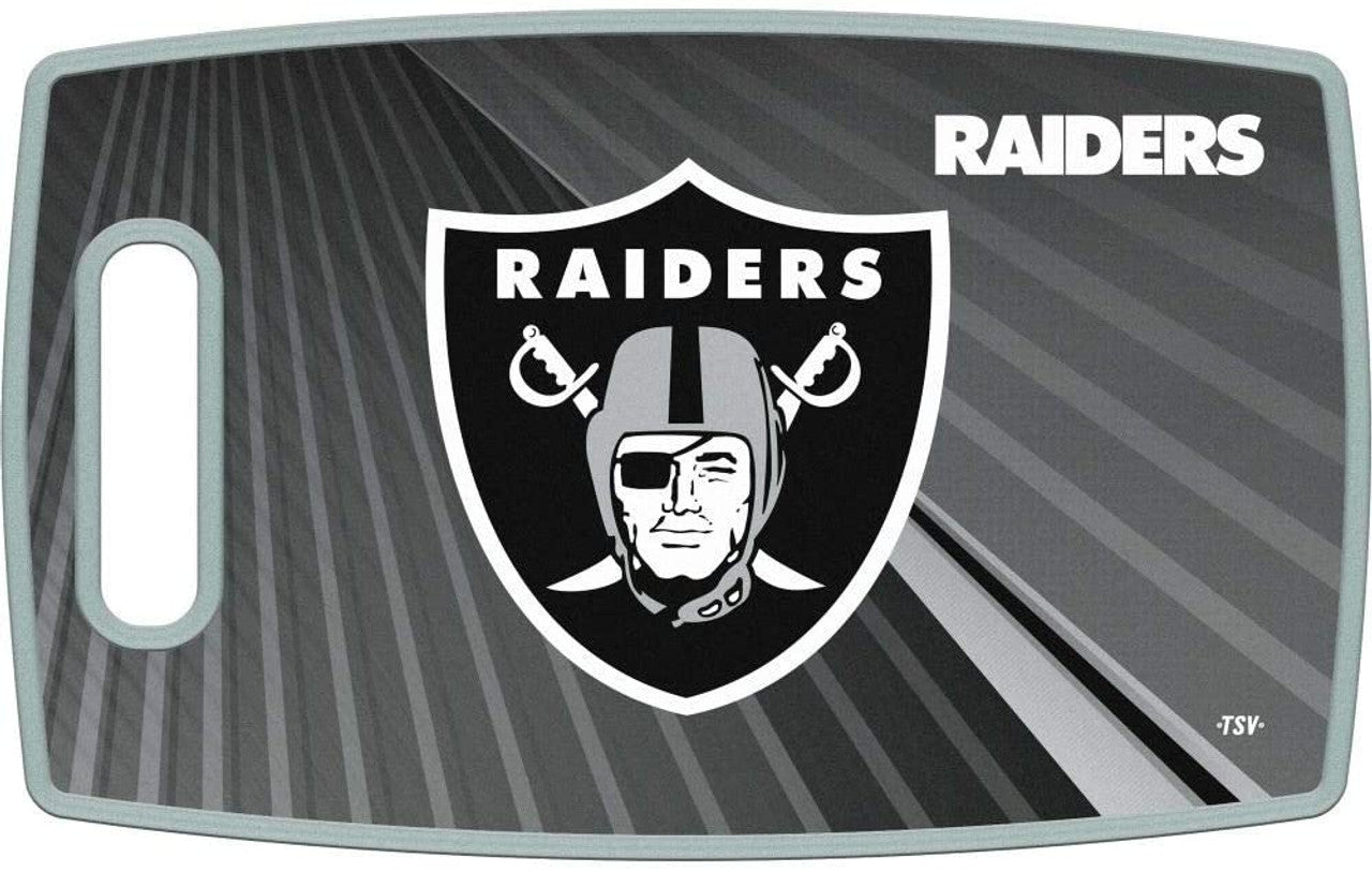 Las Vegas Raiders Cutting Board Large Alternate Design - Sports Collectibles, Sports Memorabilia, Sports Fan Shop, Sports Gifts