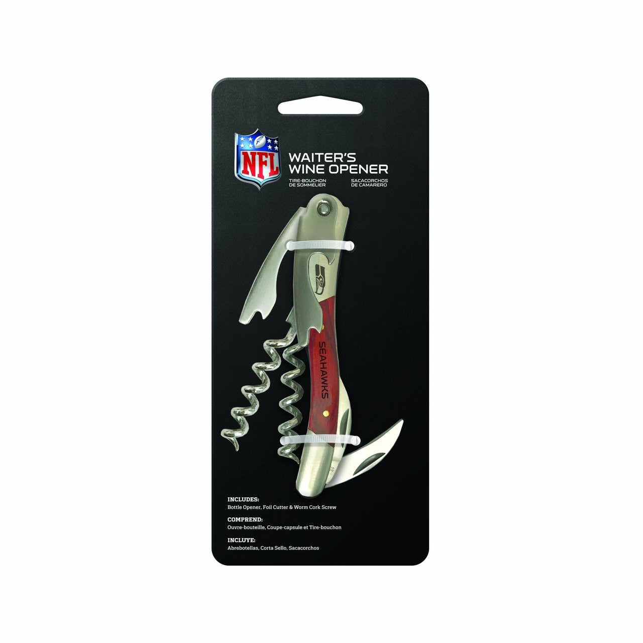 Seattle Seahawks Wine Bottle Opener - Sports Collectibles, Sports Memorabilia, Sports Fan Shop, Sports Gifts