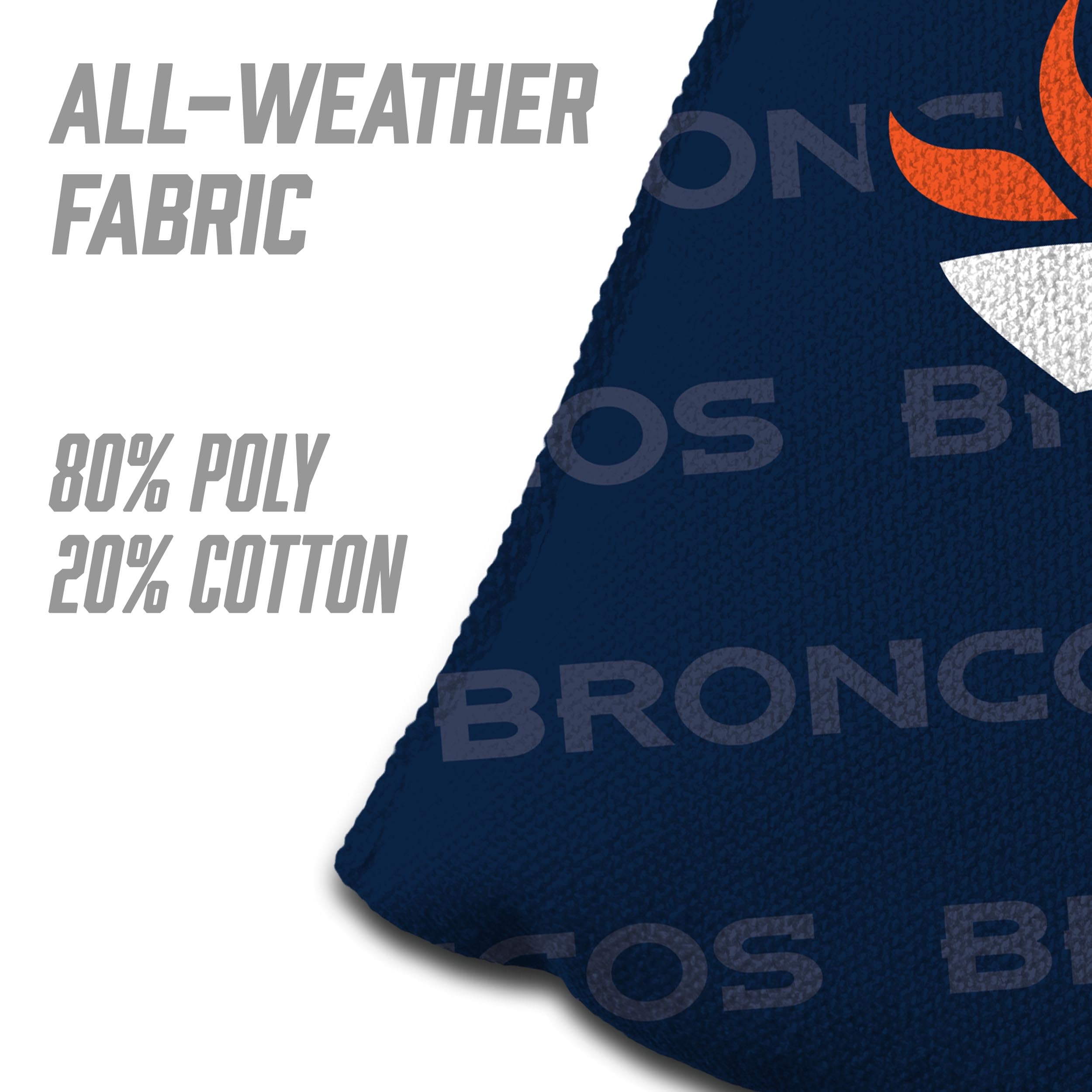 YouTheFan NFL Denver Broncos Cornhole Bags - 4PK - Blue - Sports Collectibles, Sports Memorabilia, Sports Fan Shop, Sports Gifts