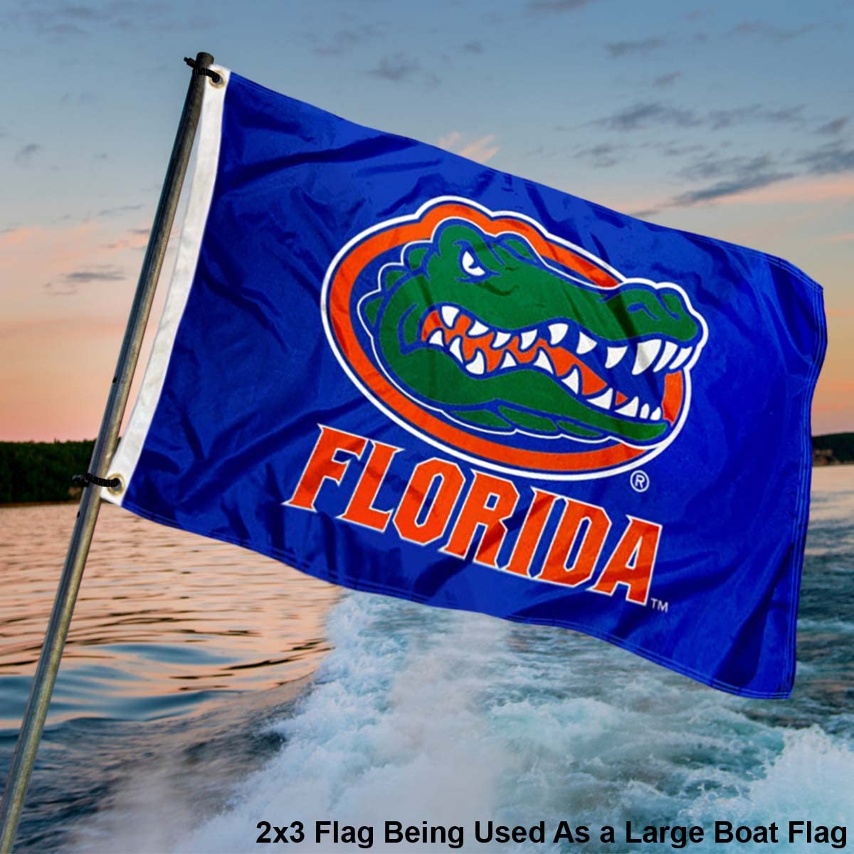 College Flags & Banners Co. Florida Gators 2x3 Foot Flag - Sports Collectibles, Sports Memorabilia, Sports Fan Shop, Sports Gifts