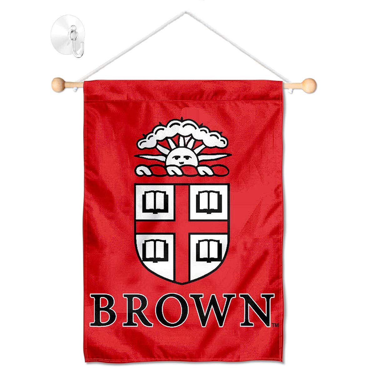 College Flags & Banners Co. Brown Bears Window Wall Banner Hanging Flag with Suction Cup - Sports Collectibles, Sports Memorabilia, Sports Fan Shop, Sports Gifts