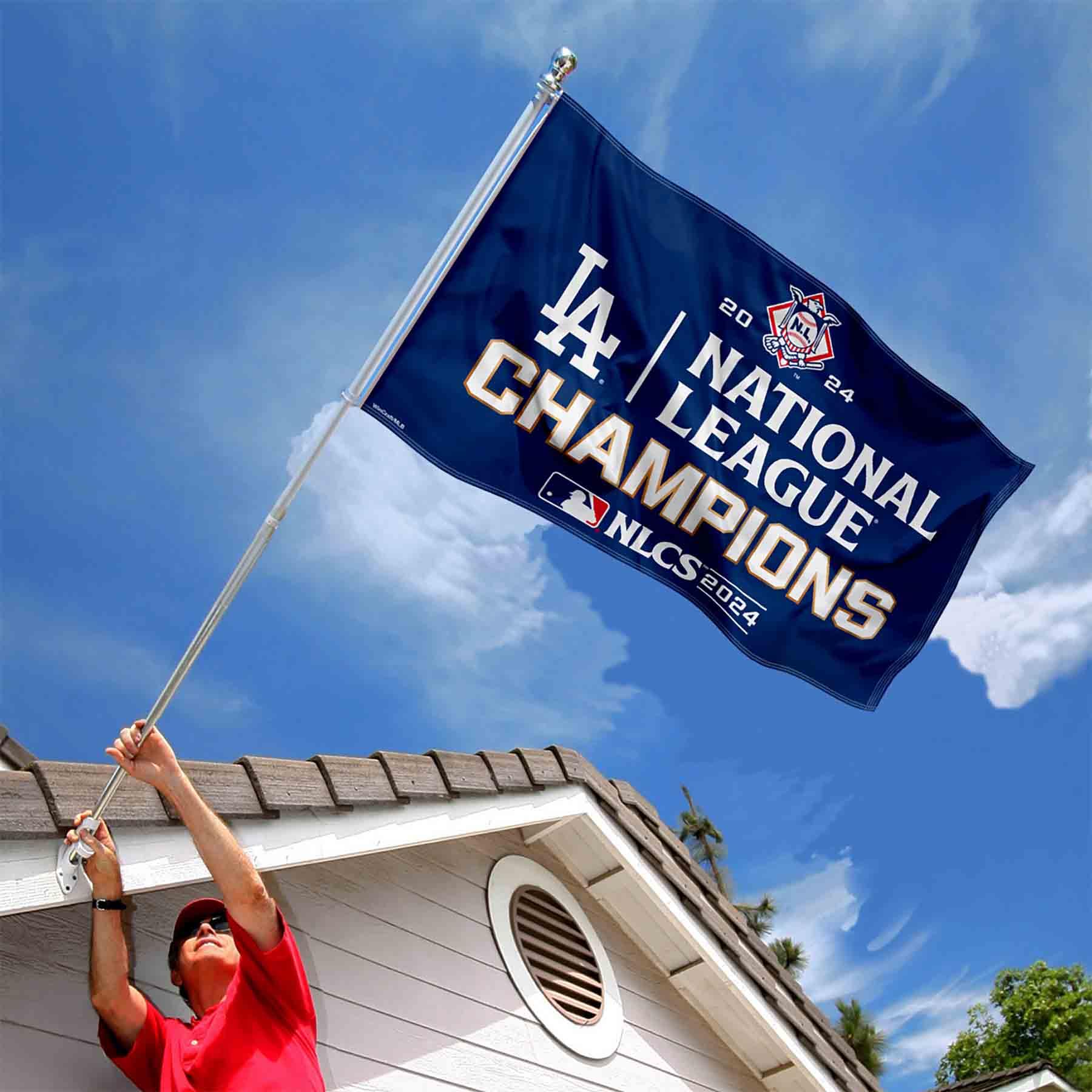 WinCraft Los Angeles Dodgers 2024 League Champions 3x5 Flag - Sports Collectibles, Sports Memorabilia, Sports Fan Shop, Sports Gifts