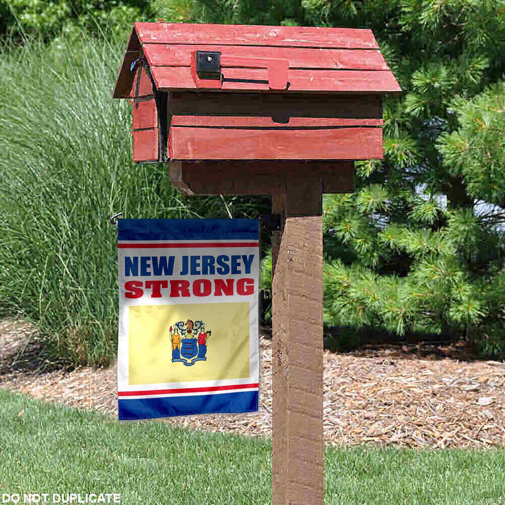 Sports Flags Pennants Company New Jersey Strong USA Garden Flag - Sports Collectibles, Sports Memorabilia, Sports Fan Shop, Sports Gifts