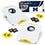 Wild Sports NCAA Michigan Wolverines Pro Football All-Weather Cornhole Set - Travel Bean Bag Toss Set Includes 8 Bean Bags - Sports Collectibles, Sports Memorabilia, Sports Fan Shop, Sports Gifts