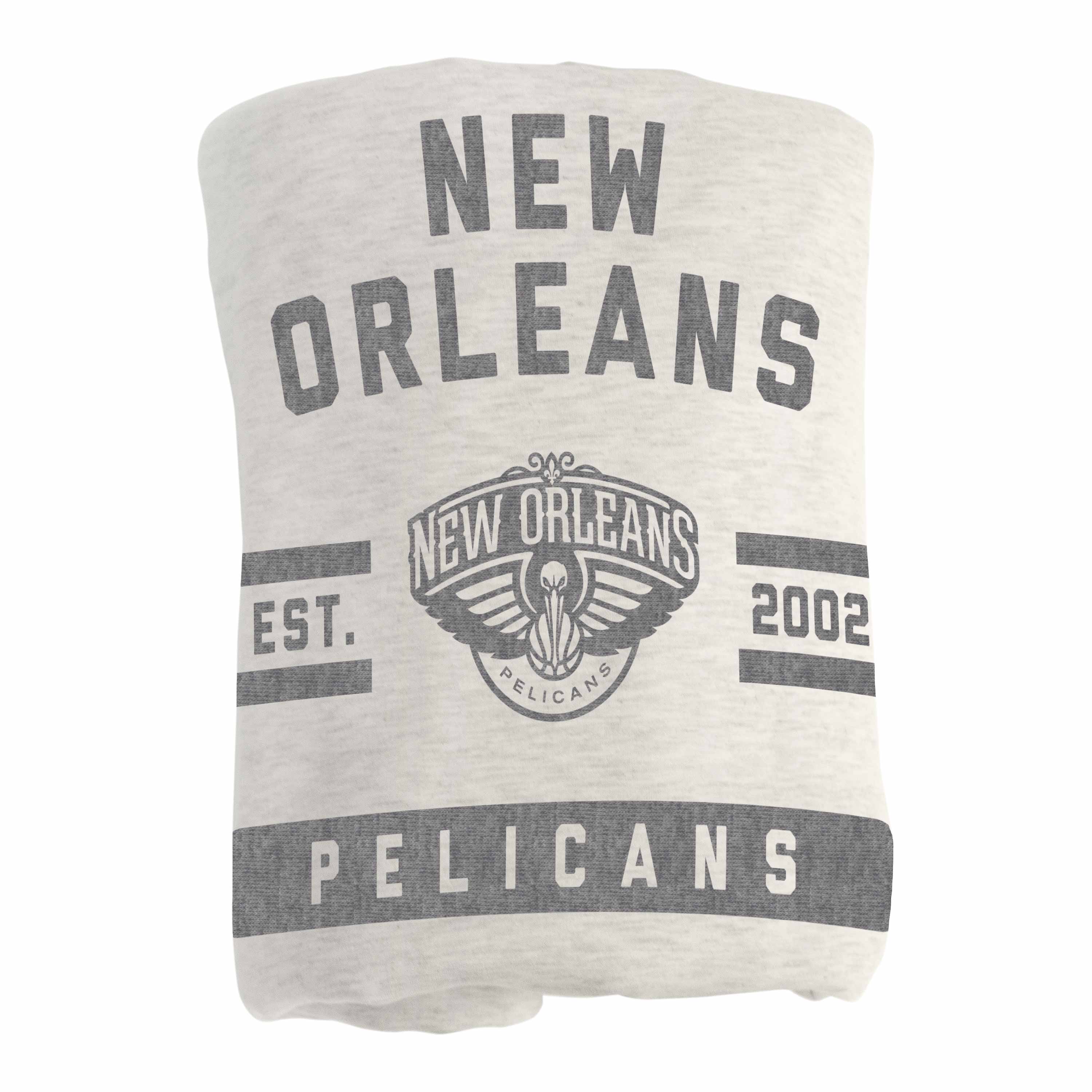 New Orleans Pelicans Sublimated Sweatshirt Blanket - Sports Gifts, Sports Memorabilia, Sports Collectibles, Fan Shop