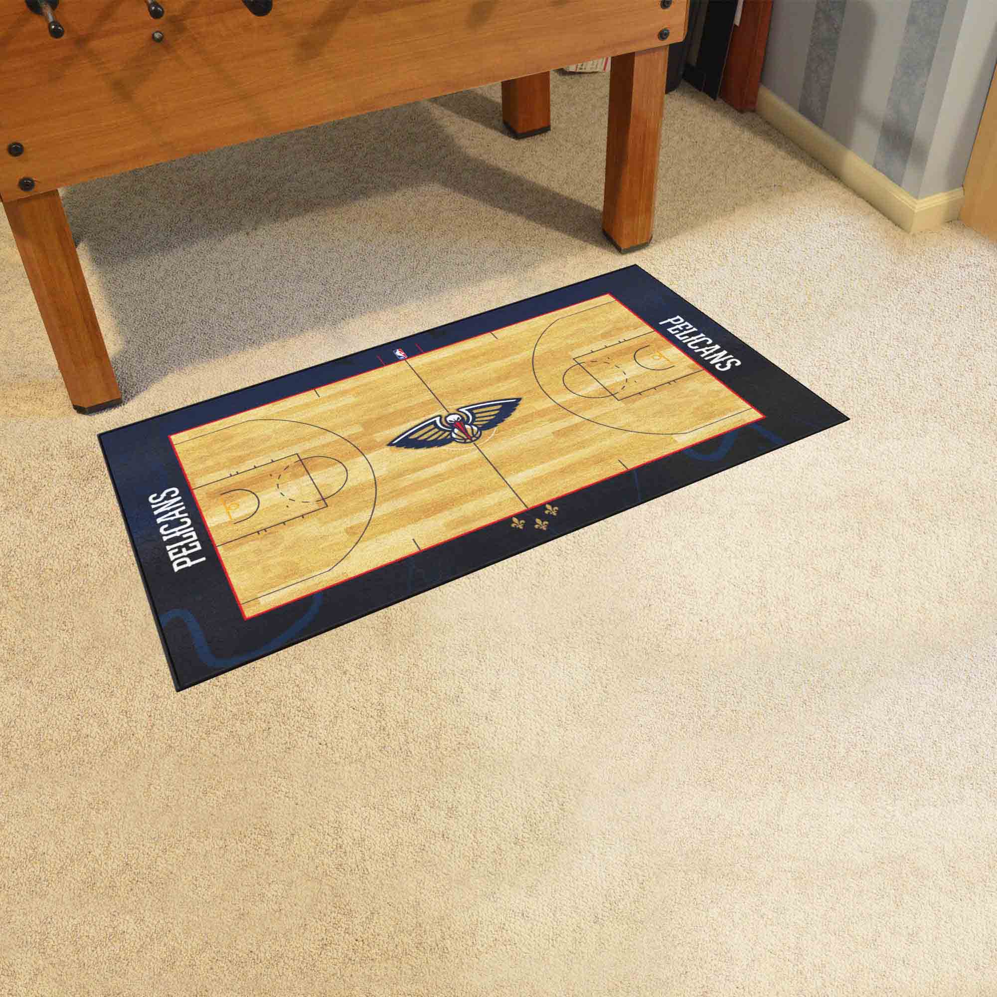 NBA - New Orleans Pelicans NBA Court Large Runner - Sports Gifts, Sports Memorabilia, Sports Collectibles, Fan Shop