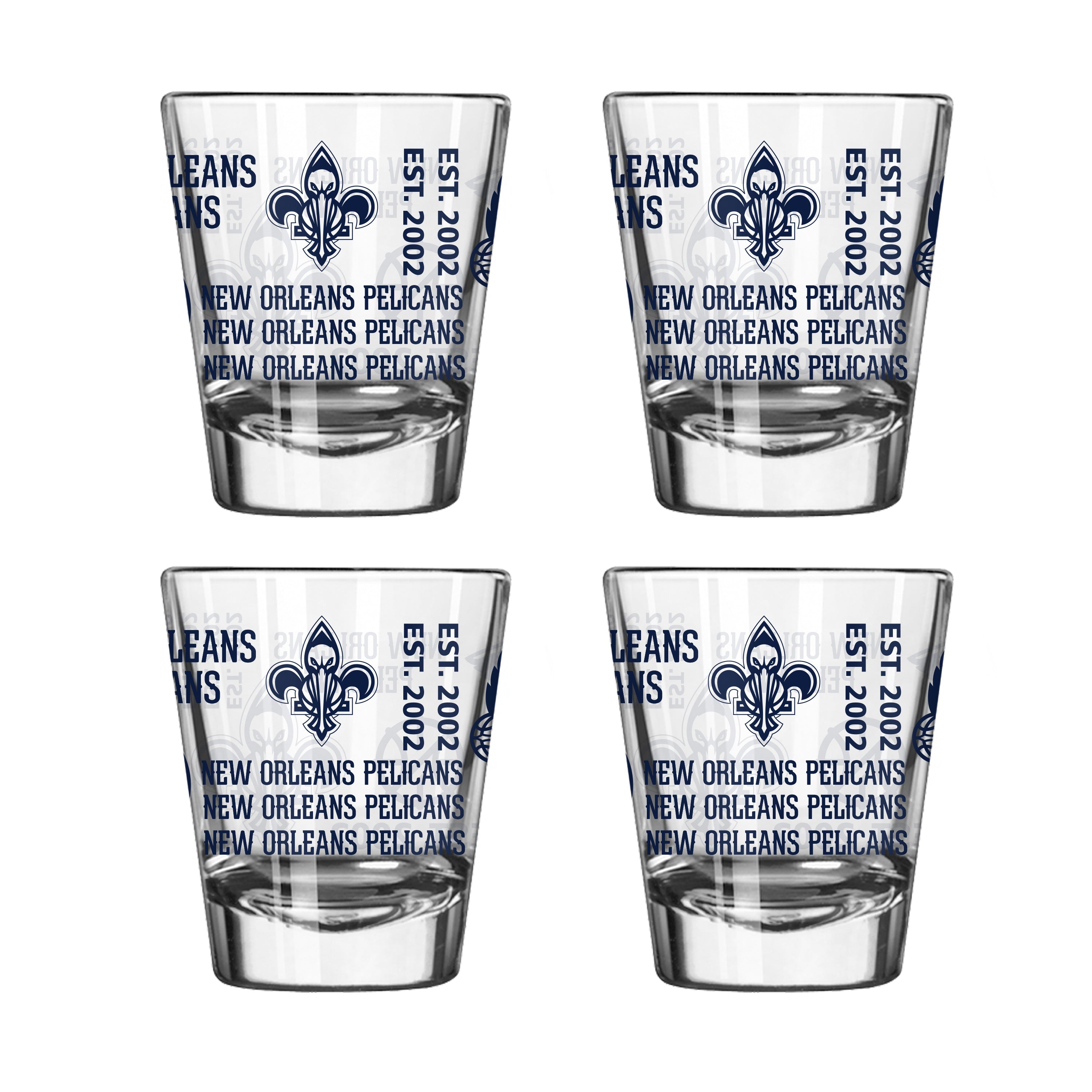 New Orleans Pelicans 4pk Spirit 2oz Shot Glass
