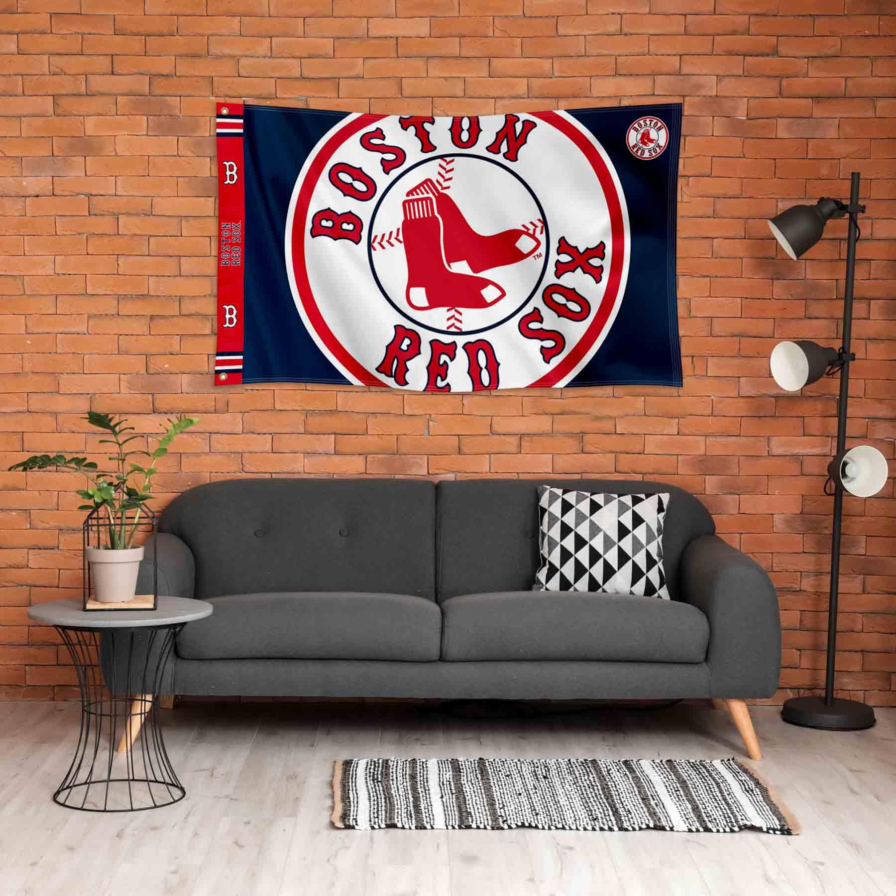 WinCraft Boston Red Sox Printed Header Flag 3x5 Banner - Sports Collectibles, Sports Memorabilia, Sports Fan Shop, Sports Gifts