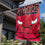 WinCraft Chicago Bulls Court Logo House Banner Flag - Sports Collectibles, Sports Memorabilia, Sports Fan Shop, Sports Gifts