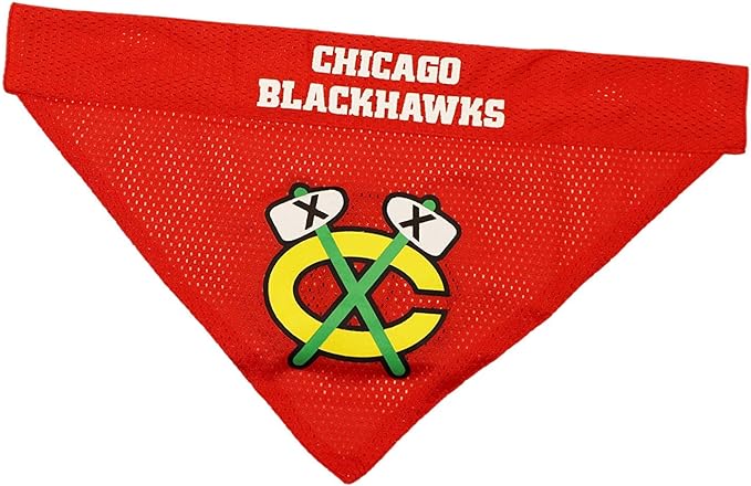 Chicago Blackhawks Reversible Bandana Pets First - Sports Collectibles, Sports Memorabilia, Sports Fan Shop, Sports Gifts