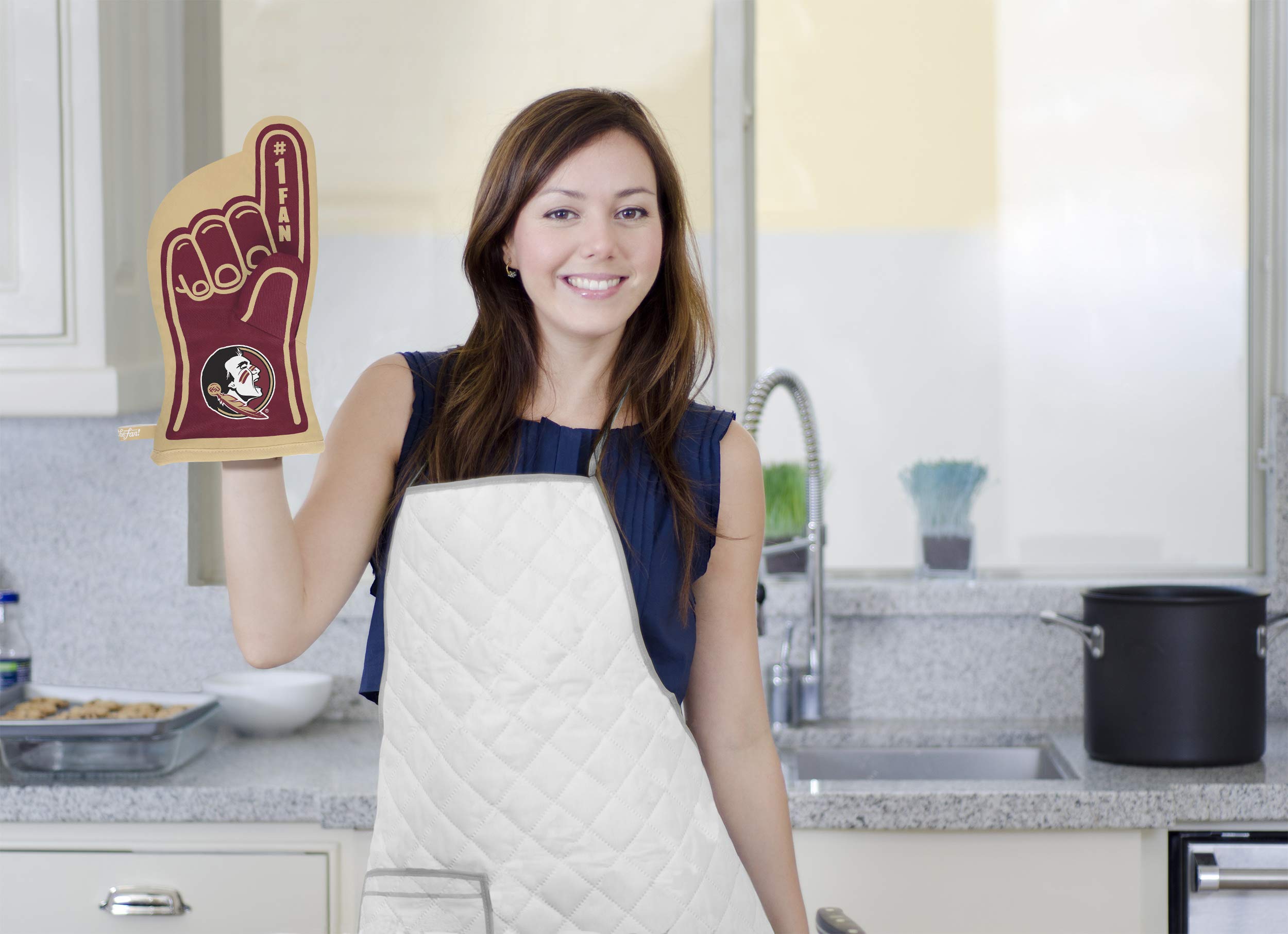YouTheFan NCAA Florida State Seminoles #1 Oven Mitt, Team Color, 13.25" x 6.5" - Sports Collectibles, Sports Memorabilia, Sports Fan Shop, Sports Gifts