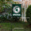 College Flags & Banners Co. Michigan State University Two Sided Shield Garden Banner and Flag Stand Pole Holder Set - Sports Collectibles, Sports Memorabilia, Sports Fan Shop, Sports Gifts