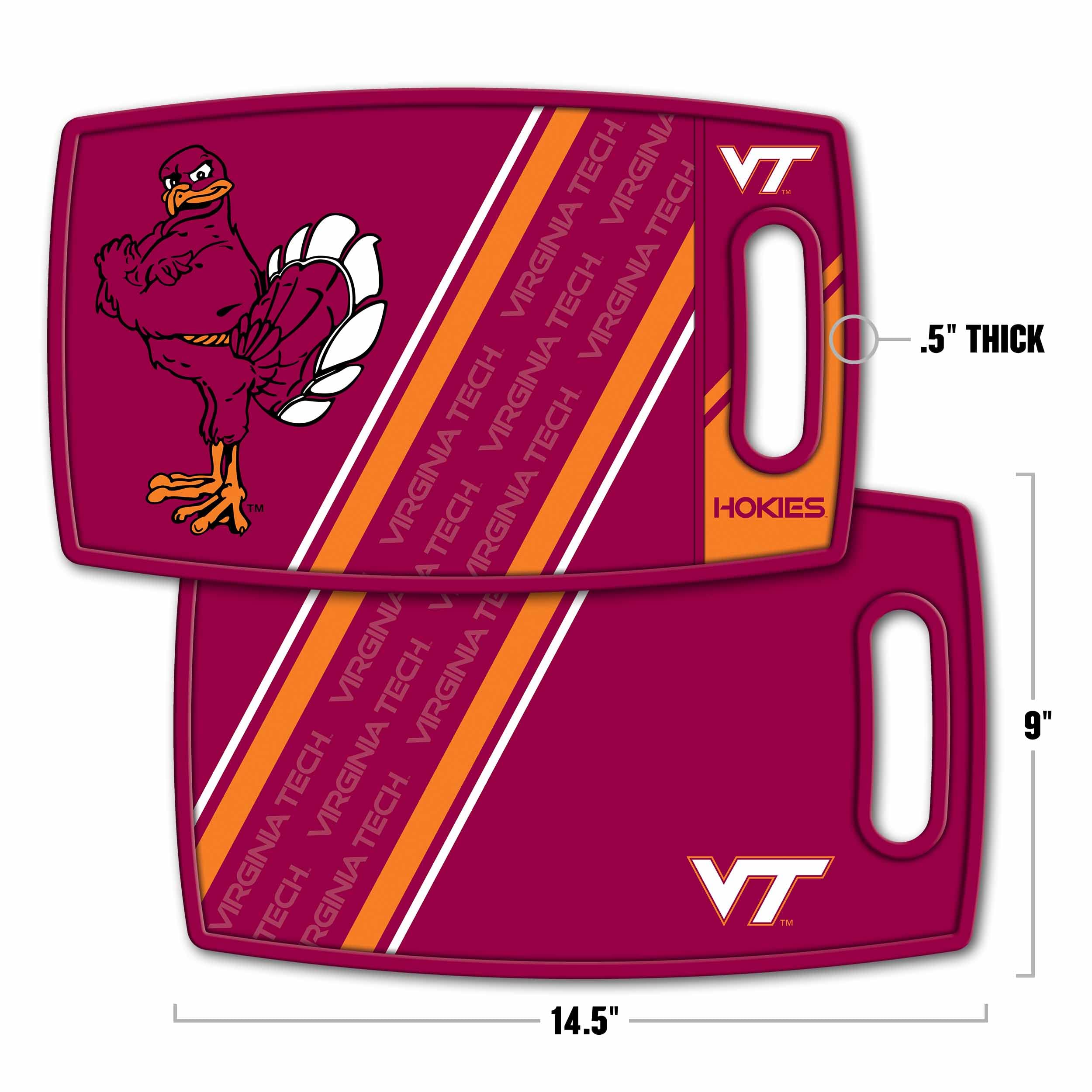 YouTheFan NCAA Virginia Tech Hokies Logo Series Cutting Board - Sports Collectibles, Sports Memorabilia, Sports Fan Shop, Sports Gifts