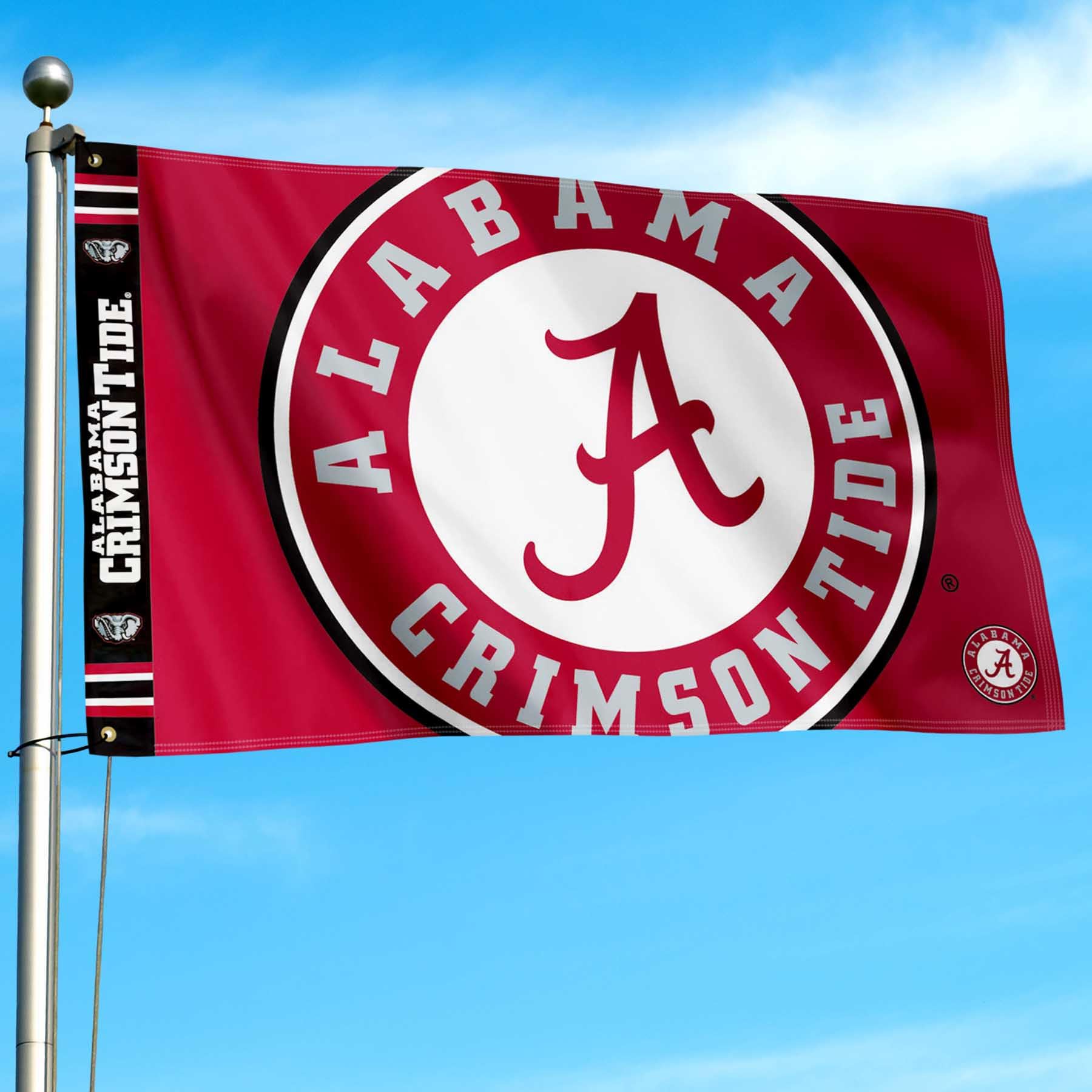 College Flags & Banners Co. Alabama Crimson Tide Bold Logo Premium Flag - Sports Collectibles, Sports Memorabilia, Sports Fan Shop, Sports Gifts