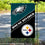 WinCraft House Divided Eagles and Steelers Double Sided Garden Flag - Sports Collectibles, Sports Memorabilia, Sports Fan Shop, Sports Gifts