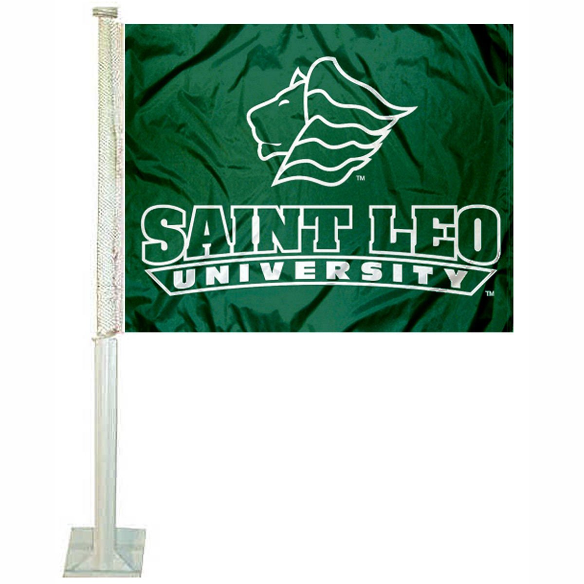 College Flags & Banners Co. Saint Leo Lions Car Flag - Sports Collectibles, Sports Memorabilia, Sports Fan Shop, Sports Gifts