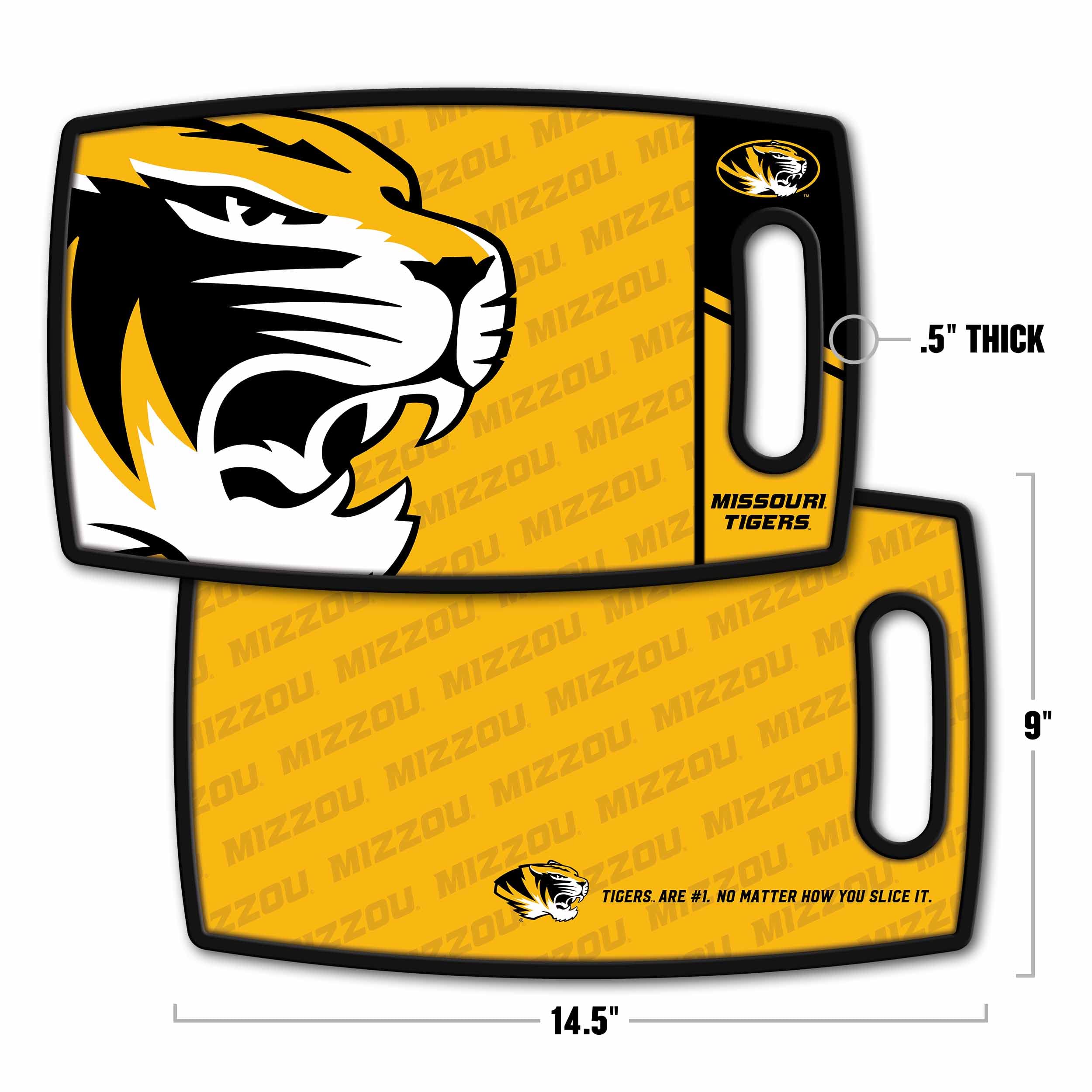 YouTheFan NCAA Missouri Tigers Logo Series Cutting Board - Sports Collectibles, Sports Memorabilia, Sports Fan Shop, Sports Gifts