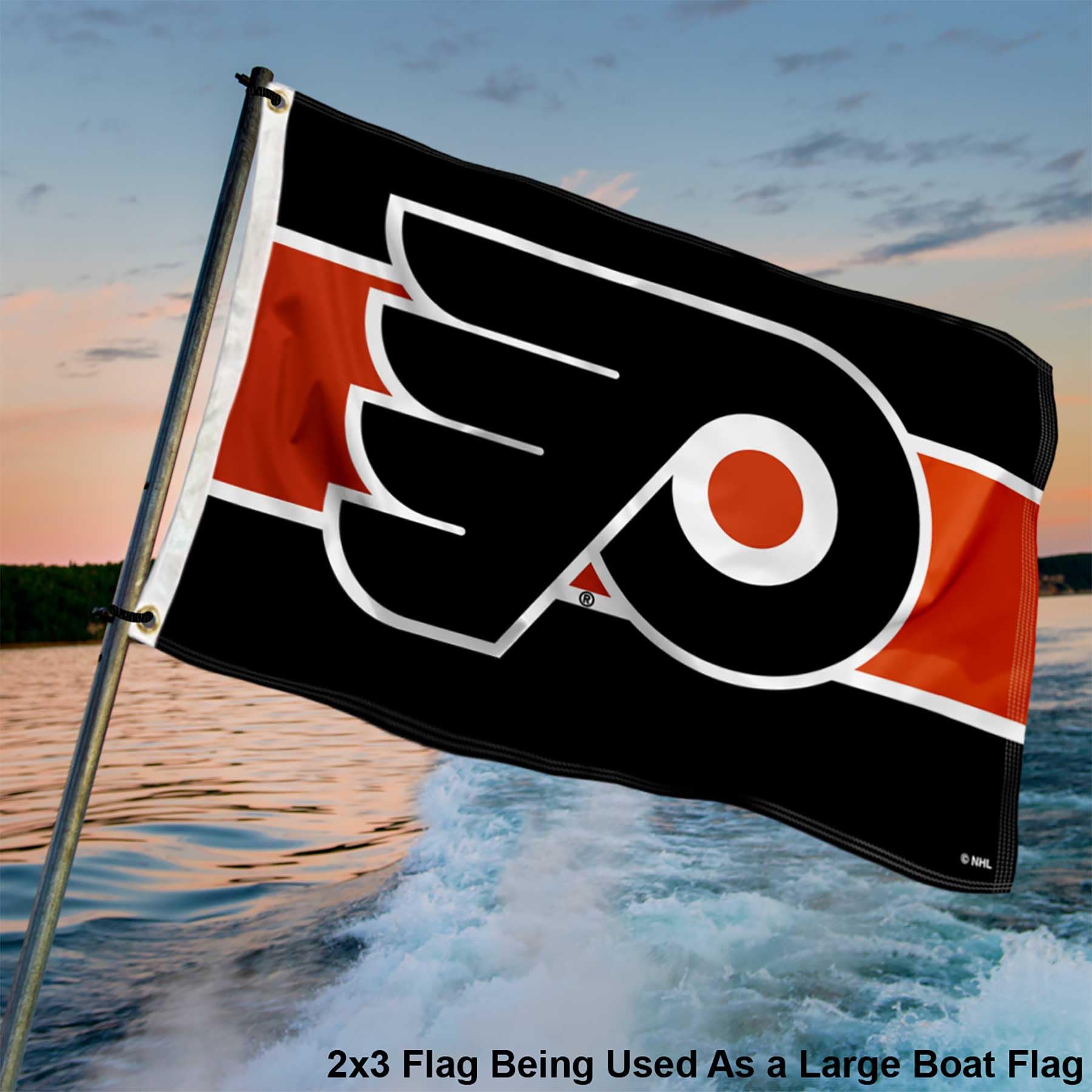 WinCraft Philadelphia Flyers Small 2x3 Foot Banner Flag - Sports Collectibles, Sports Memorabilia, Sports Fan Shop, Sports Gifts