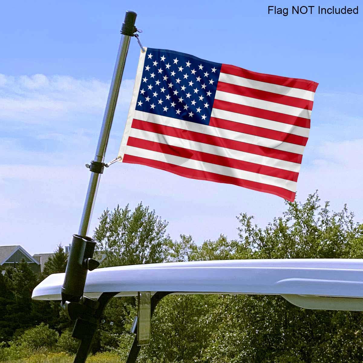 Sports Flags Pennants Company Golf Cart Flag Holder and Pole Bracket Mount - Sports Collectibles, Sports Memorabilia, Sports Fan Shop, Sports Gifts