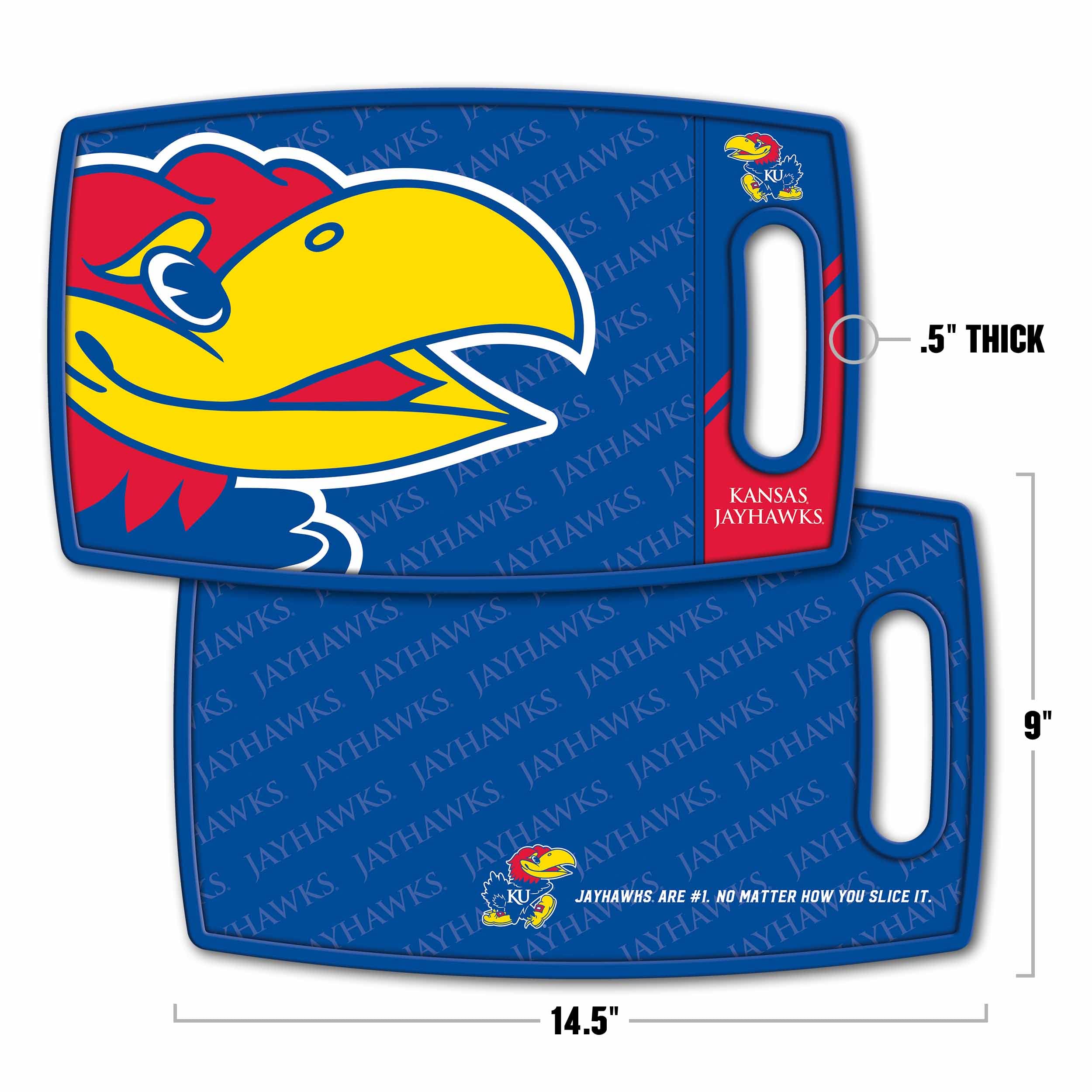 YouTheFan NCAA Kansas Jayhawks Logo Series Cutting Board - Sports Collectibles, Sports Memorabilia, Sports Fan Shop, Sports Gifts