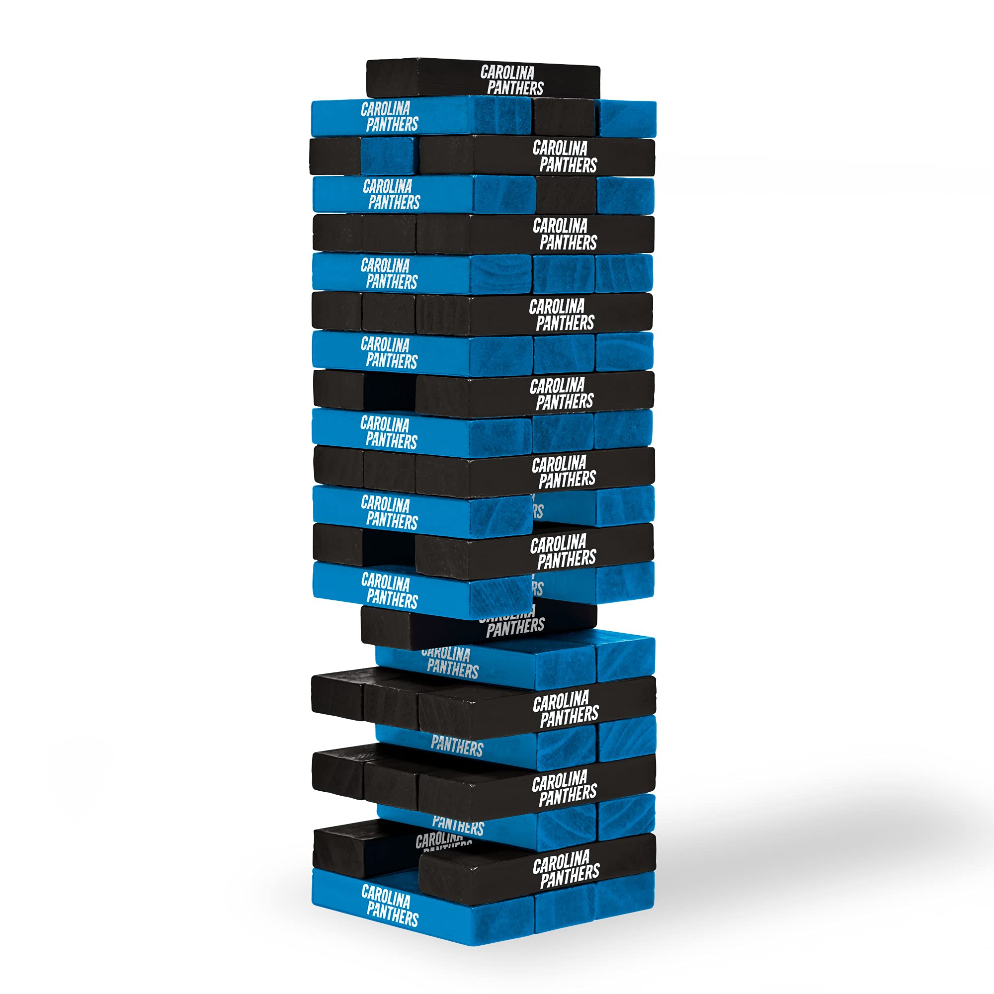Wild Sports NFL Carolina Panthers Table Top Stackers 3" x 1" x .5", Team Color - Sports Collectibles, Sports Memorabilia, Sports Fan Shop, Sports Gifts