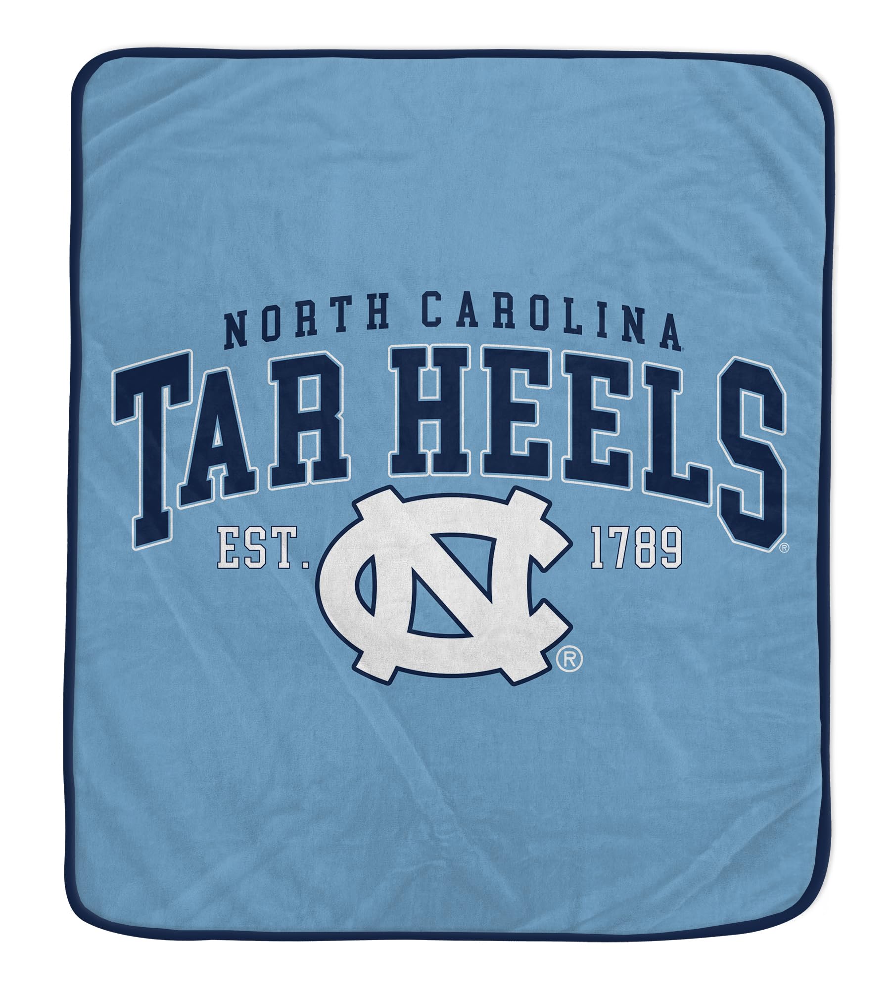 NCAA North Carolina Tar Heels Vintage Arch Block Ultra Soft Blanket - Sports Gifts, Sports Memorabilia, Sports Collectibles, Fan Shop