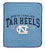 NCAA North Carolina Tar Heels Vintage Arch Block Ultra Soft Blanket - Sports Gifts, Sports Memorabilia, Sports Collectibles, Fan Shop
