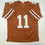 Autographed/Signed Sam Ehlinger Texas Orange College Football Jersey JSA COA