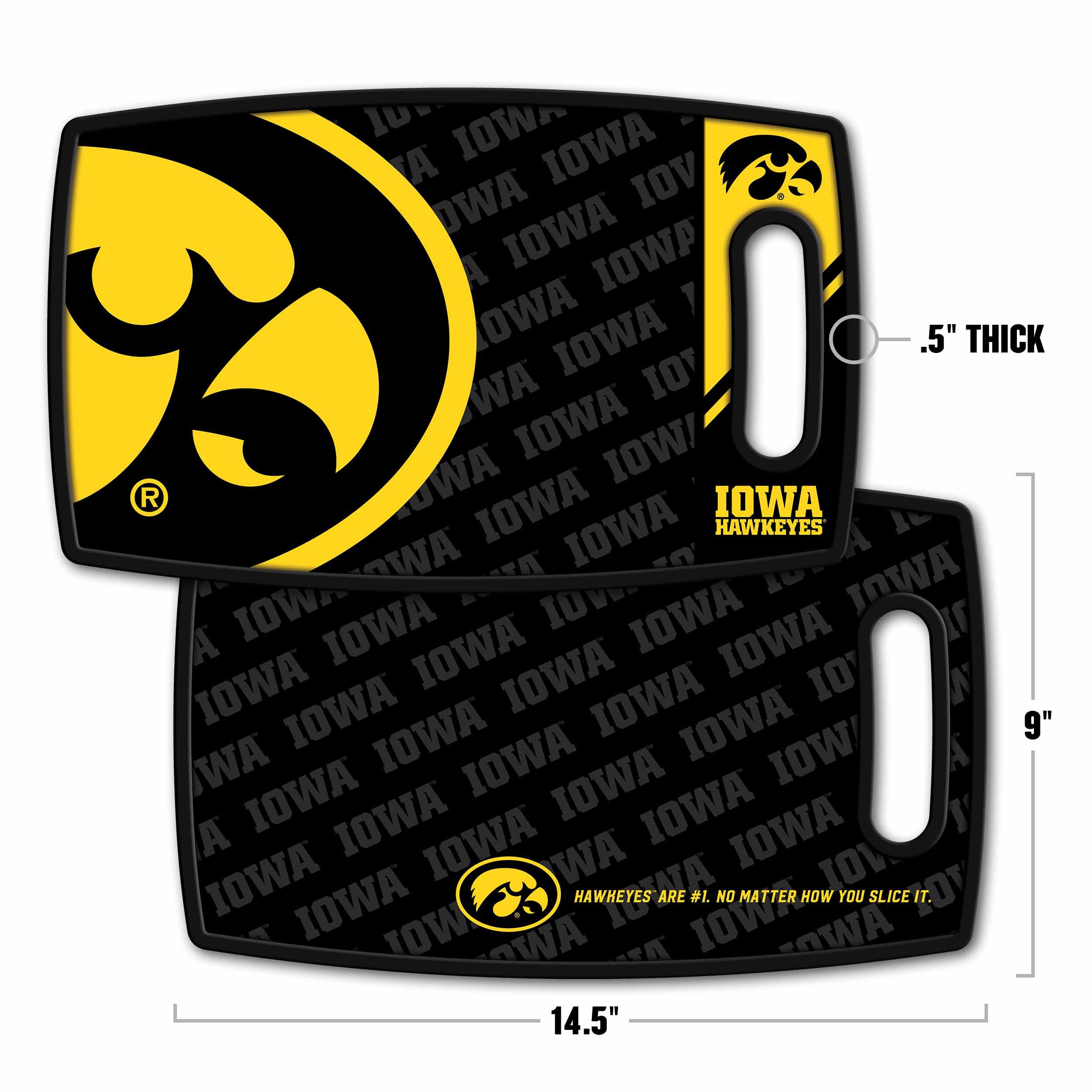 YouTheFan NCAA Iowa Hawkeyes Logo Series Cutting Board - Sports Collectibles, Sports Memorabilia, Sports Fan Shop, Sports Gifts