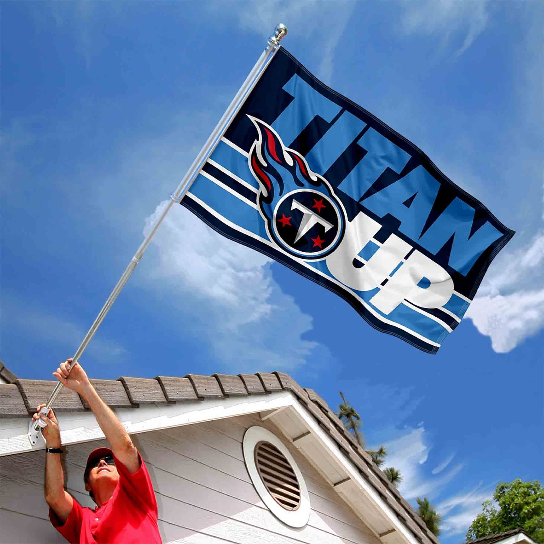 Tennessee Titans Titan Up Banner and Tapestry Wall Tack Pads - Sports Collectibles, Sports Memorabilia, Sports Fan Shop, Sports Gifts