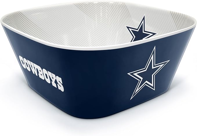 YouTheFan NFL Dallas Cowboys Large Party Bowl - Sports Collectibles, Sports Memorabilia, Sports Fan Shop, Sports Gifts