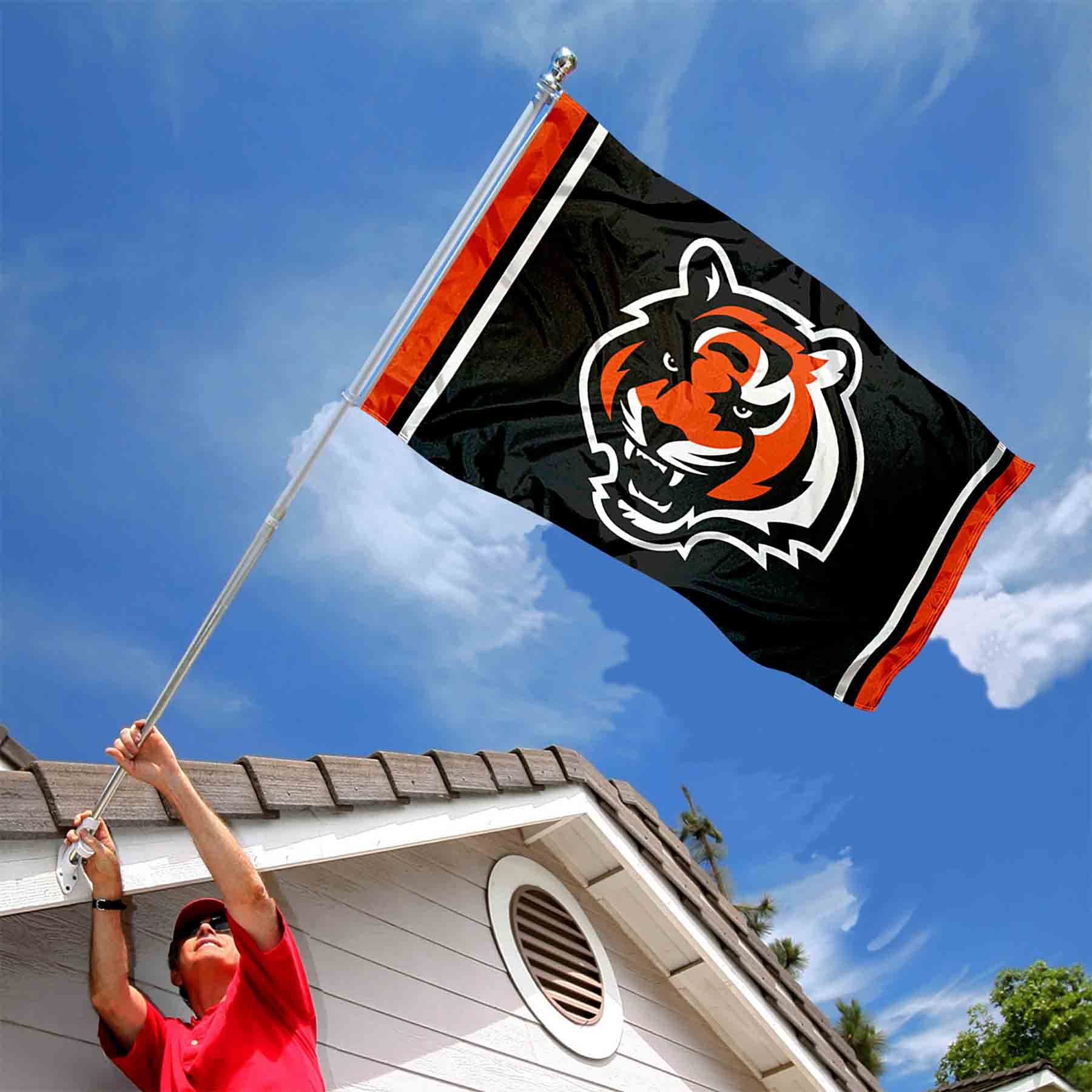 Cincinnati Bengals Logo Banner and Tapestry Wall Tack Pads - Sports Collectibles, Sports Memorabilia, Sports Fan Shop, Sports Gifts