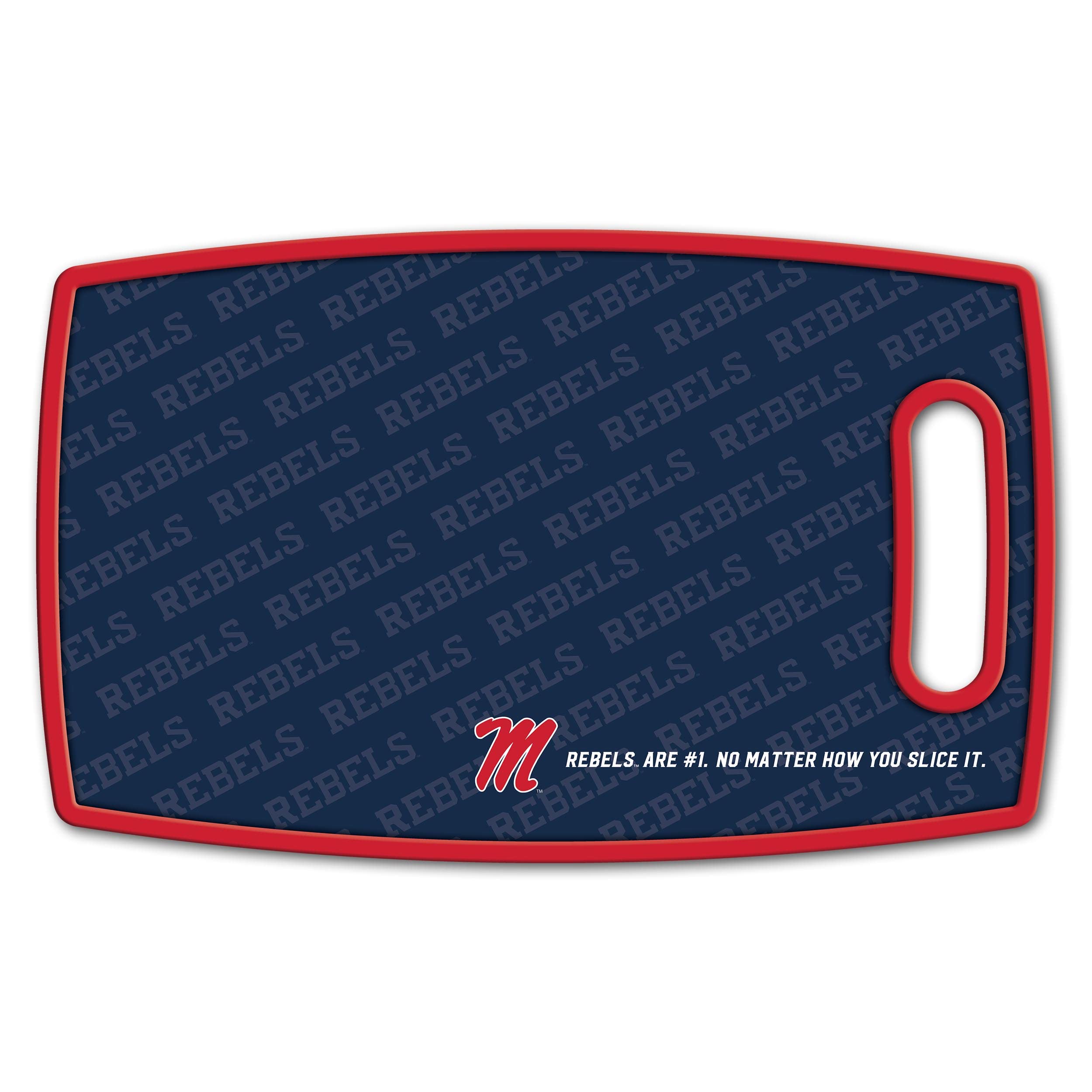 YouTheFan NCAA Mississippi Rebels Logo Series Cutting Board - Sports Collectibles, Sports Memorabilia, Sports Fan Shop, Sports Gifts