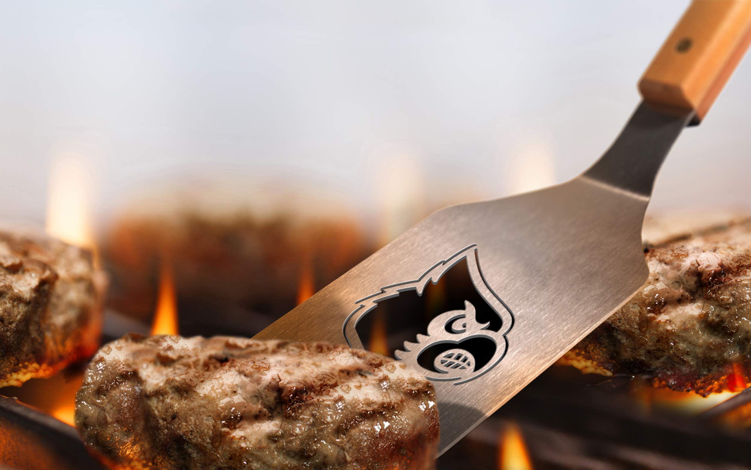 NCAA Louisville Cardinals Classic Series Sportula Stainless Steel Grilling Spatula - Sports Collectibles, Sports Memorabilia, Sports Fan Shop, Sports Gifts