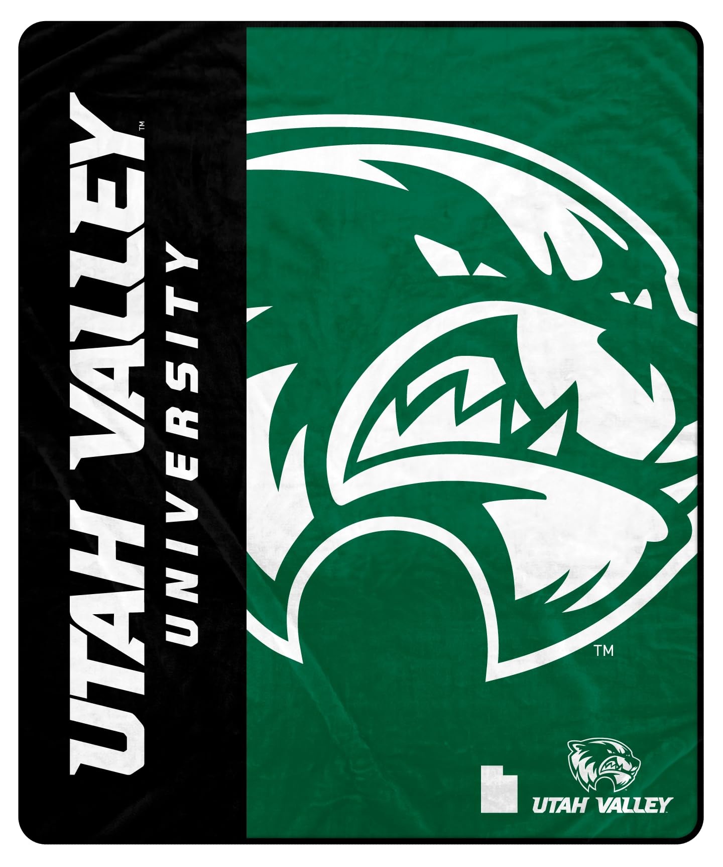 Proformance Home NCAA Utah Valley Wolverines Endzone Ultra Soft Tailgate Throw - Sports Gifts, Sports Memorabilia, Sports Collectibles, Fan Shop