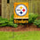 WinCraft Steelers Gold Garden Flag and Stand Pole Holder Mount - Sports Collectibles, Sports Memorabilia, Sports Fan Shop, Sports Gifts