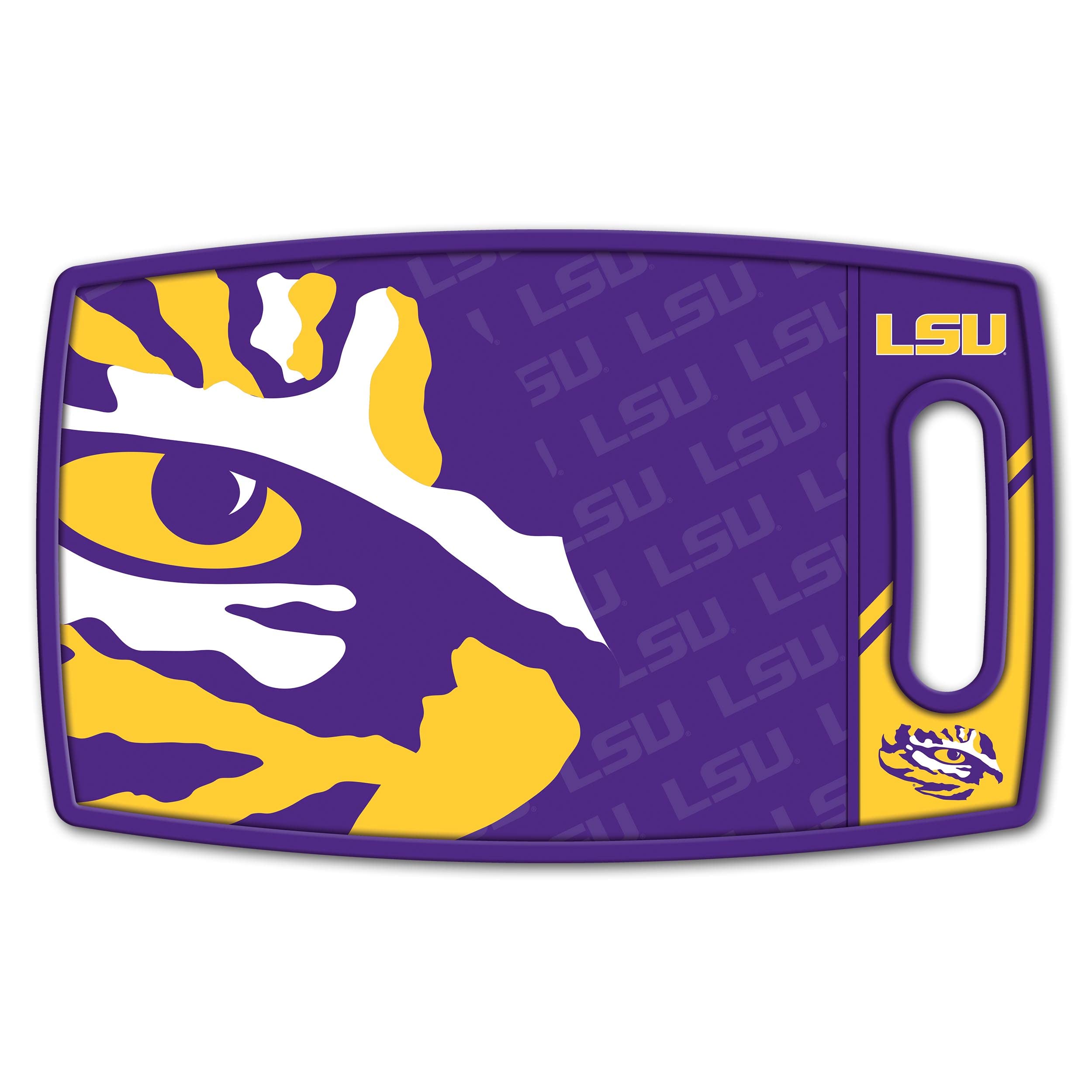 YouTheFan NCAA LSU Tigers Logo Series Cutting Board, Team Colors - Sports Collectibles, Sports Memorabilia, Sports Fan Shop, Sports Gifts
