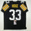 Autographed/Signed Merril Hoge Pittsburgh Black Football Jersey JSA COA