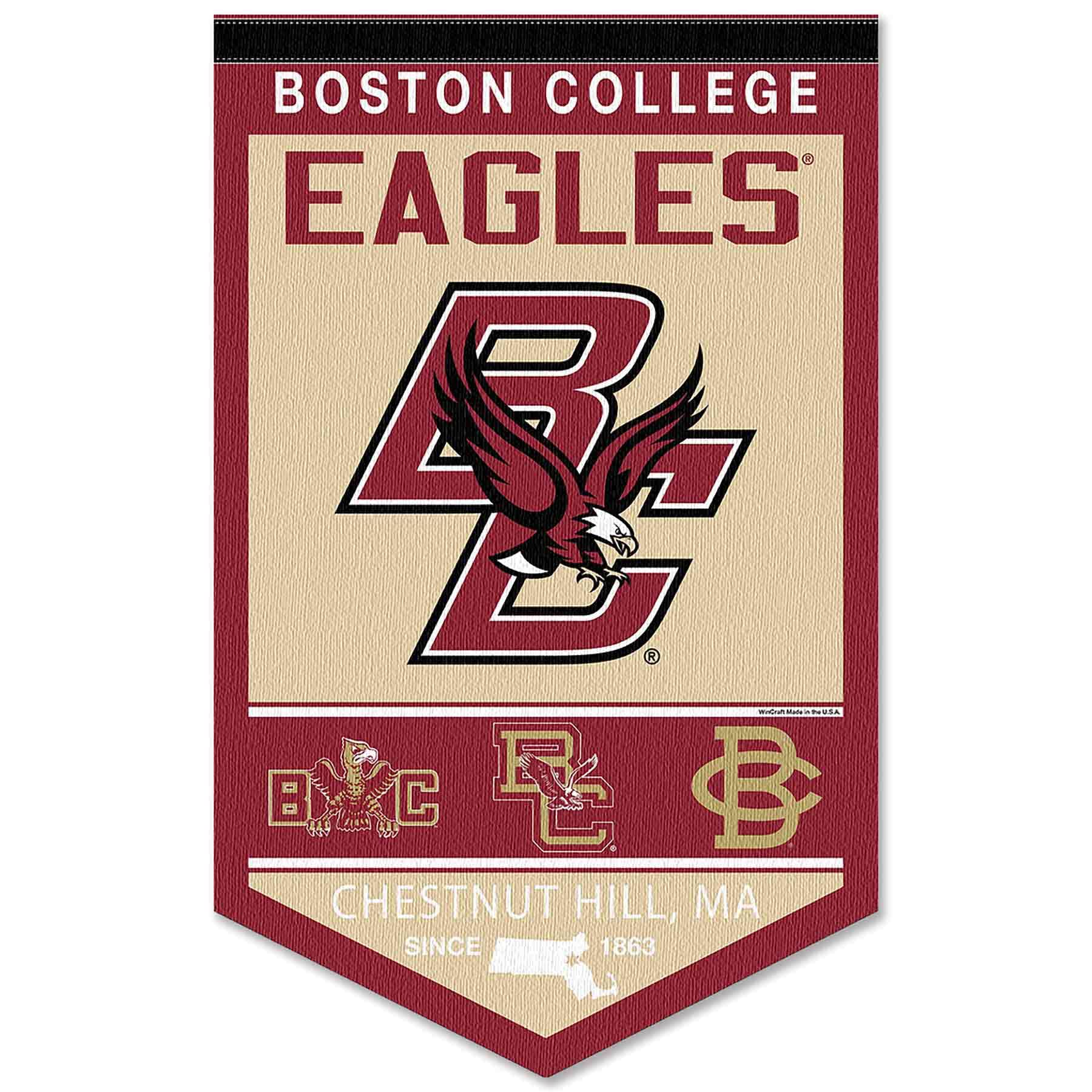 Boston College Eagles Heritage History Banner Pennant - Sports Collectibles, Sports Memorabilia, Sports Fan Shop, Sports Gifts
