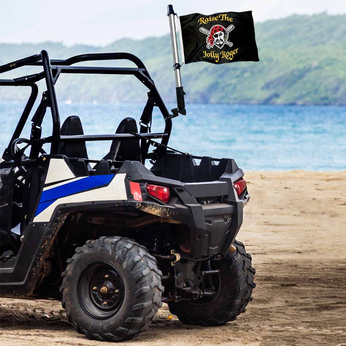 WinCraft Pittsburgh Pirates Boat and Golf Cart Flag - Sports Collectibles, Sports Memorabilia, Sports Fan Shop, Sports Gifts