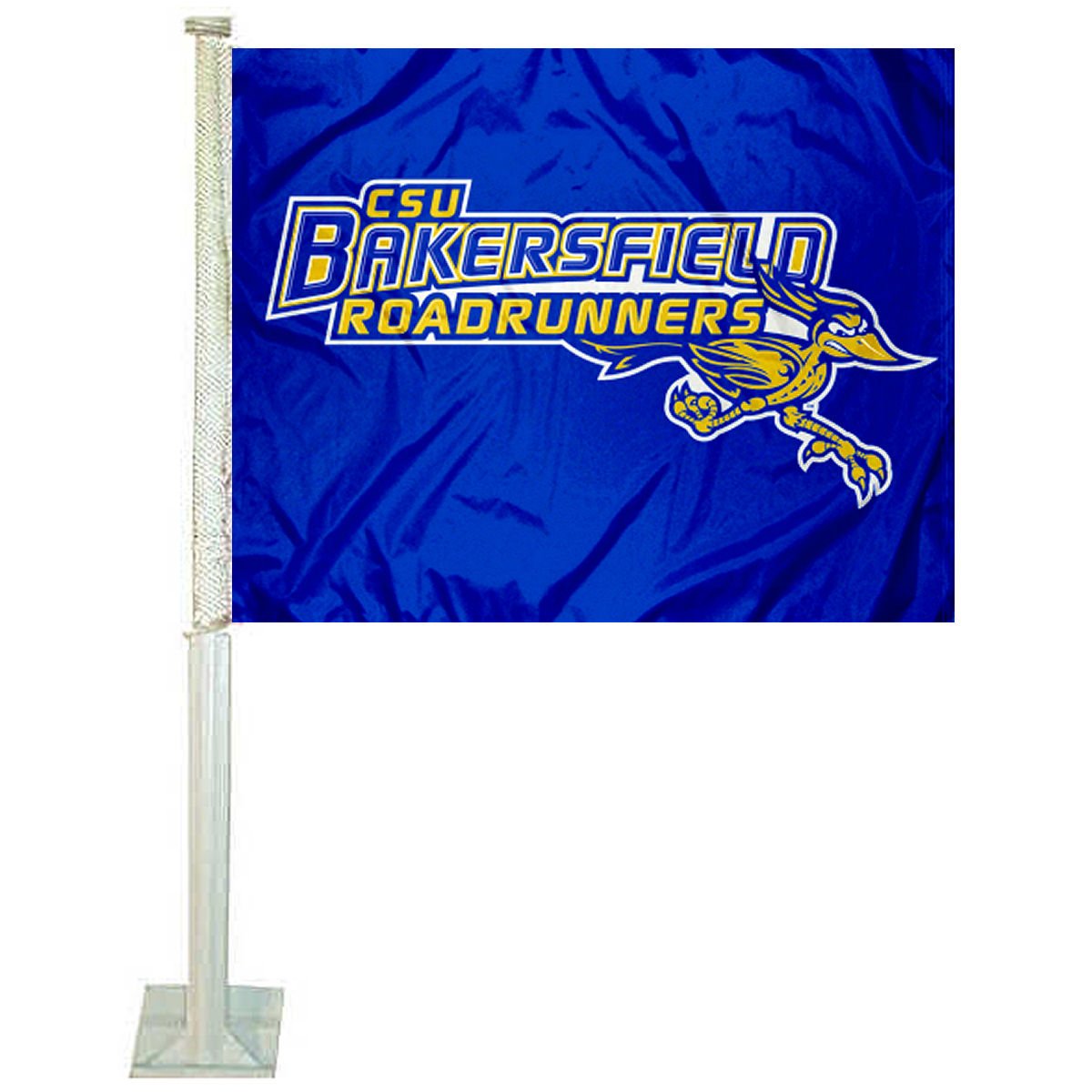 College Flags & Banners Co. Cal State Bakersfield Road Runners Car Flag - Sports Collectibles, Sports Memorabilia, Sports Fan Shop, Sports Gifts
