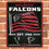 WinCraft Atlanta Falcons Americana Banner Flag Sign - Sports Collectibles, Sports Memorabilia, Sports Fan Shop, Sports Gifts