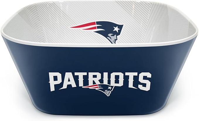 YouTheFan NFL New England Patriots Large Party Bowl - Sports Gifts, Sports Memorabilia, Sports Collectibles, Fan Shop