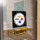 Pittsburgh Steelers Banner Window Wall Hanging Flag with Suction Cup - Sports Collectibles, Sports Memorabilia, Sports Fan Shop, Sports Gifts