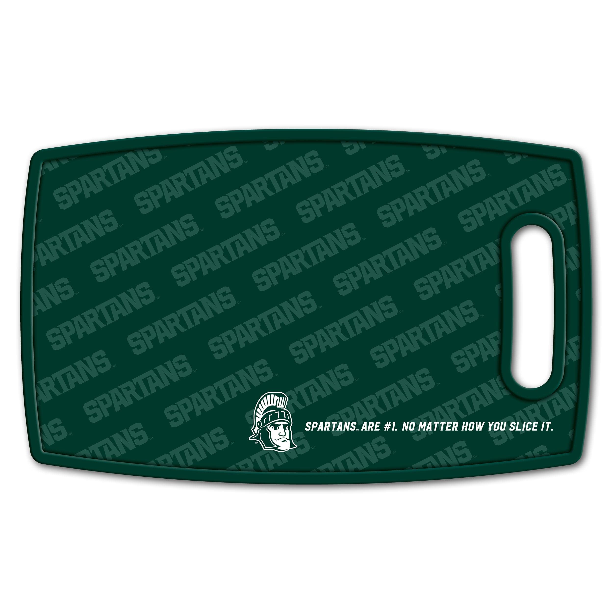 YouTheFan NCAA Michigan State Spartans Logo Series Cutting Board - Sports Collectibles, Sports Memorabilia, Sports Fan Shop, Sports Gifts