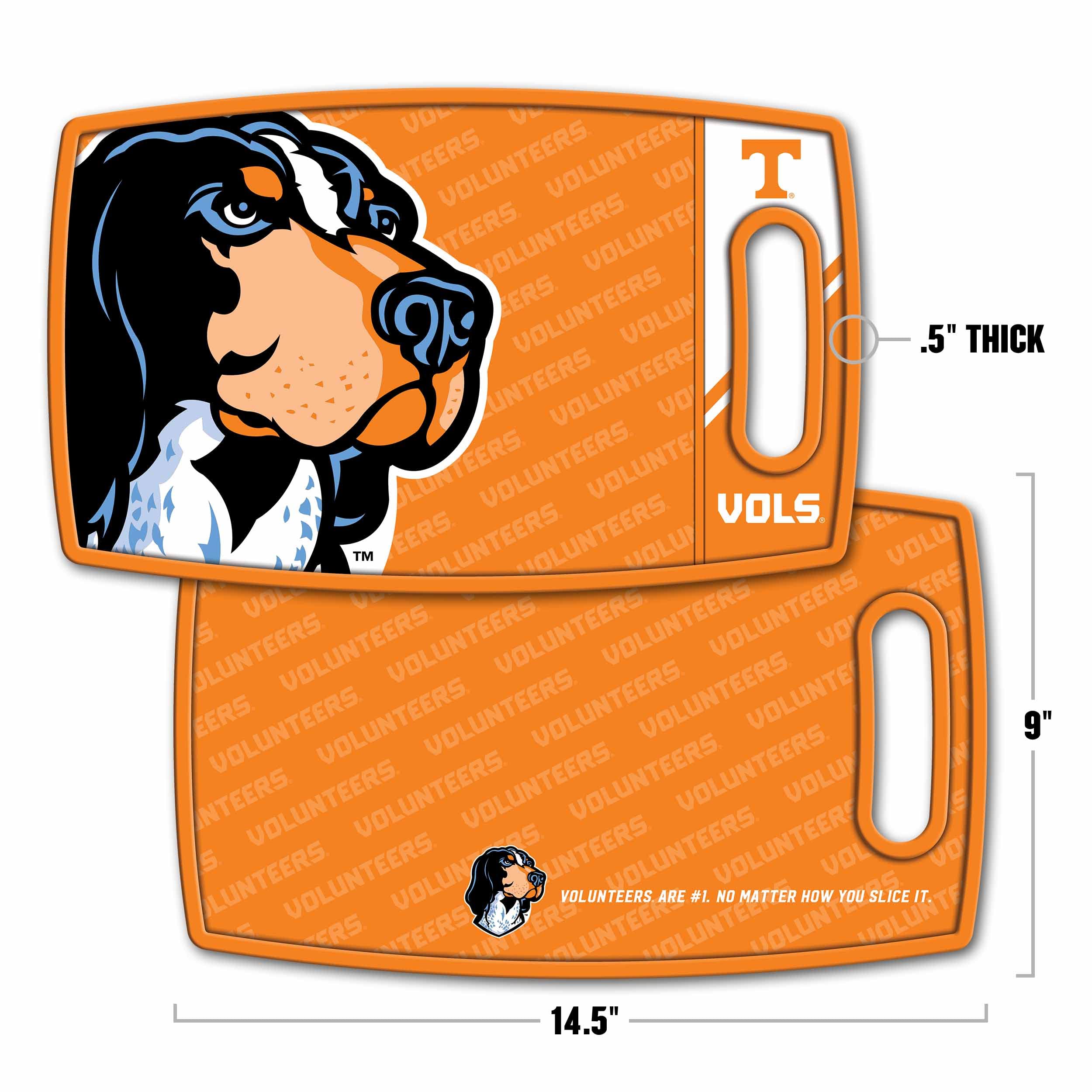 YouTheFan NCAA Tennessee Volunteers Logo Series Cutting Board - Sports Collectibles, Sports Memorabilia, Sports Fan Shop, Sports Gifts