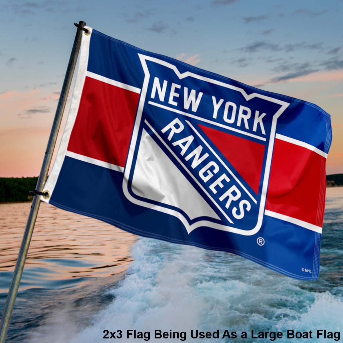 WinCraft New York Rangers Small 2x3 Foot Banner Flag - Sports Collectibles, Sports Memorabilia, Sports Fan Shop, Sports Gifts