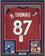 Framed Autographed/Signed Demaryius Thomas 35x39 Houston Red Football Jersey JSA COA