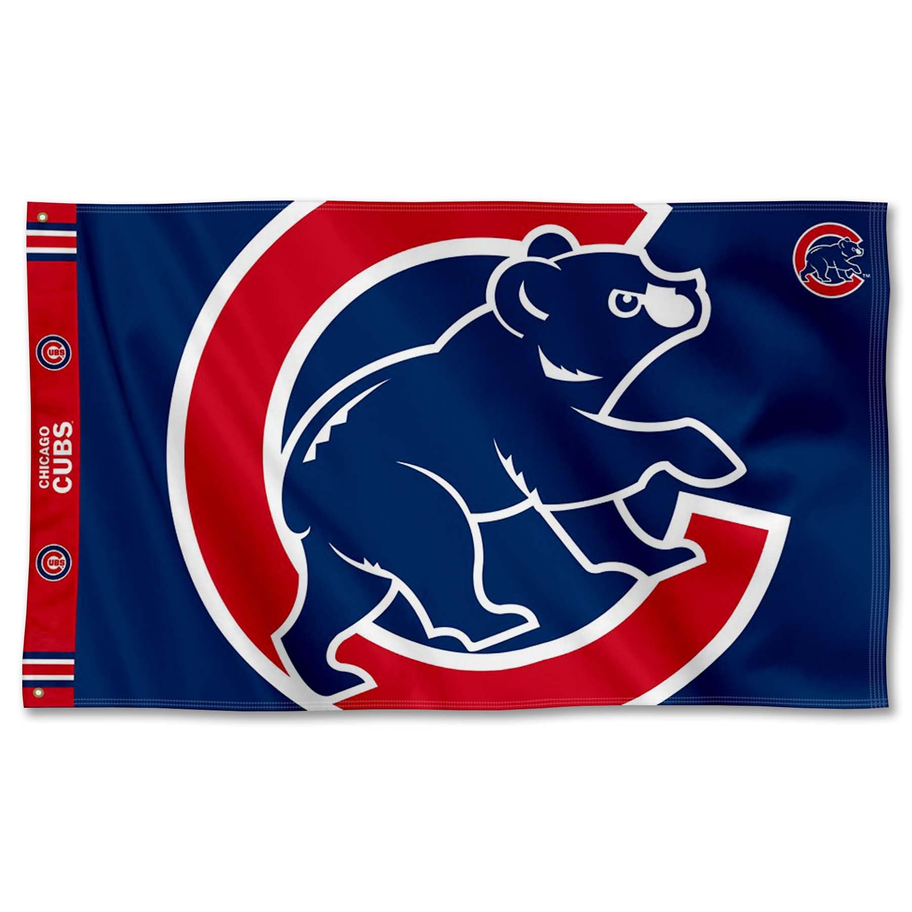 WinCraft Chicago Baseball Printed Header Flag 3x5 Banner - Sports Collectibles, Sports Memorabilia, Sports Fan Shop, Sports Gifts